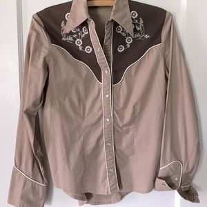 Embroidered Western shirt